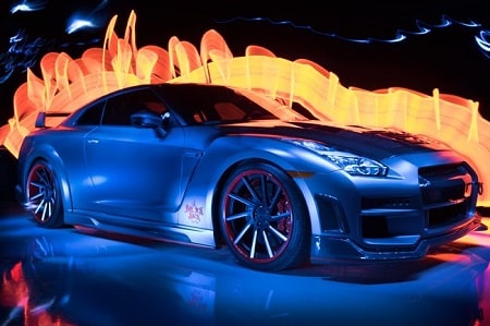 A picture of The customized Porsche 911 Turbo of Time Duncan.